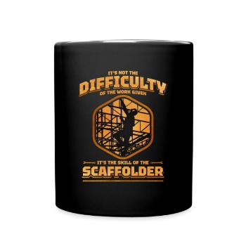 échafaudage échafaudage échafaudage artisan chantier - Mug uni - noir - Devant