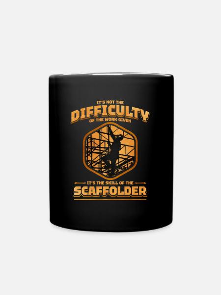 échafaudage échafaudage échafaudage artisan chantier - Mug uni - noir