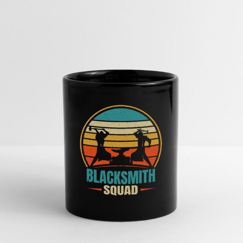 Blacksmith Squad Retro Metalsmith Gift Idea Tasse einfarbig