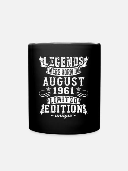 Anniversaire Août 1961 année Edition Limitée Rétro - Mug uni - noir