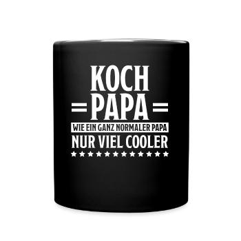 Koch Lustig Spruch Beruf Gastronomie Koch Geschenk - Tasse einfarbig - Schwarz - Vorne