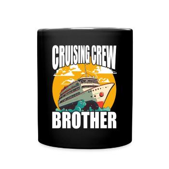 Équipage de croisière - Frère - Vacances et famille - Mug uni - noir - Devant