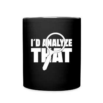 J’analyse ce cadeau d’analyste Crime Lab - Mug uni - noir - Devant