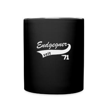 Endgegner 1971 geboren Videospiele Legende 70er - Tasse einfarbig - Schwarz - Vorne