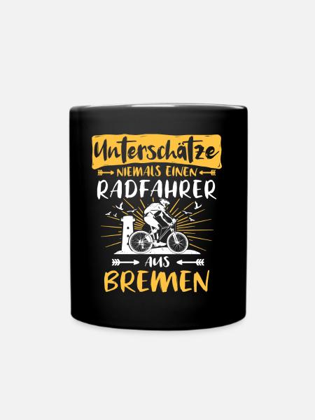 Bremen Fahrrad Bremer Radfahrer - Tasse einfarbig - Schwarz