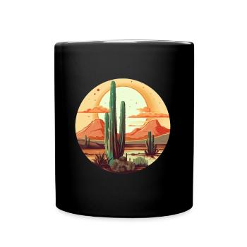 Cactus - Full Colour Mug - black - Front