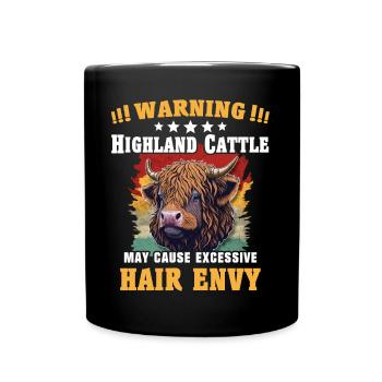 Hochlandrinder Bovins Highland Cow - Mug uni - noir - Devant