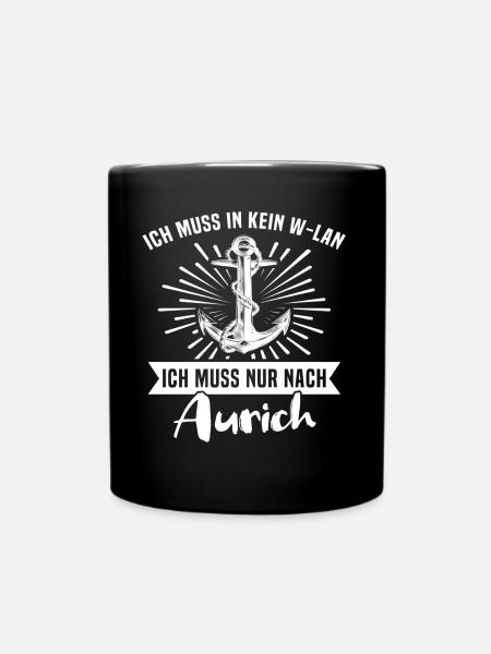 Aurich Auricher - Tasse einfarbig - Schwarz