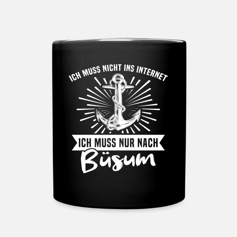 Büsum Buesum - Tasse einfarbig - Schwarz