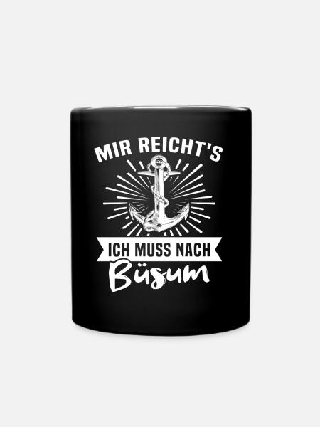 Büsum Buesum - Tasse einfarbig - Schwarz