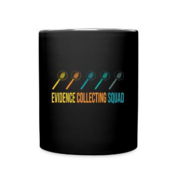 Forensic Evidence Collecting Squad Retro Design - Full Colour Mug - black - Front
