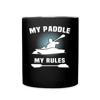 Kayaker Kayak Kayaking - Full Colour Mug - black - Front