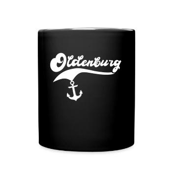 Oldenburger Sprüche Oldenburg - Tasse einfarbig - Schwarz - Vorne