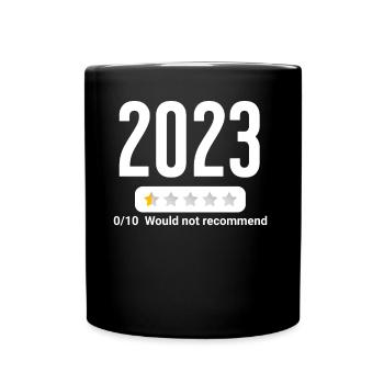 Jahr 2023 - poor rating - would not recommend - Tasse einfarbig - Schwarz - Vorne