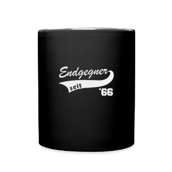 Endgegner 1966 geboren Videospiele Legende 60er - Tasse einfarbig - Schwarz - Vorne