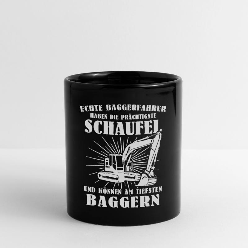 Baggerführer Bagger Baggerfahrer Tasse einfarbig