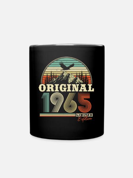 Vintage, 1965, Vintage Retro, Cadeau d’anniversaire - Mug uni - noir