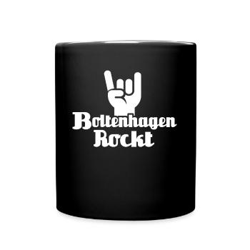 Boltenhagen Sprüche Boltenhagener Spruch - Tasse einfarbig - Schwarz - Vorne