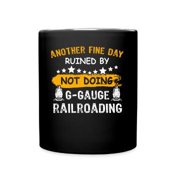 Gartenbahn Modelleisenbahn - Tasse einfarbig - Schwarz - Vorne