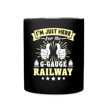 Gartenbahn Modelleisenbahn - Tasse einfarbig - Schwarz - Vorne
