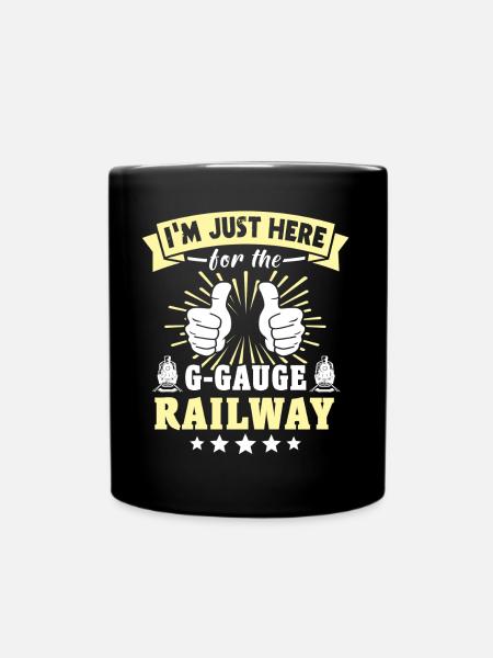 Gartenbahn Modelleisenbahn - Tasse einfarbig - Schwarz