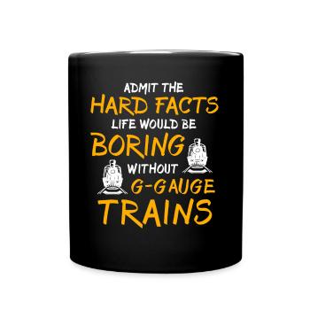 Gartenbahn Modelleisenbahn - Tasse einfarbig - Schwarz - Vorne