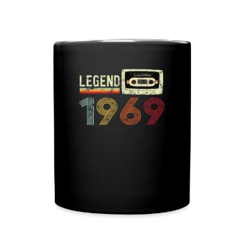 1969 Birthday Vintage Cassette - Mug uni - noir - Devant