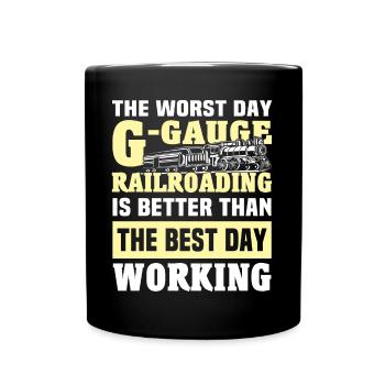 Garden Railway Garden Railway G Gauge - Full Colour Mug - black - Front