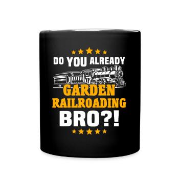 Garden Railway Garden Railway G Gauge - Full Colour Mug - black - Front