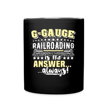 Garden Railway Garden Railway G Gauge - Full Colour Mug - black - Front