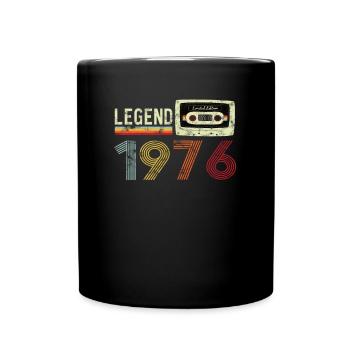 1976 Birthday Vintage Cassette - Full Colour Mug - black - Front