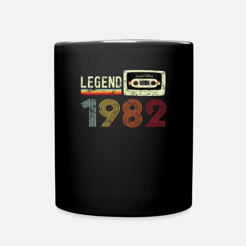 1982 Birthday Vintage Cassette - Mug uni - noir