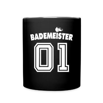 Maître de natation Dicton - Mug uni - noir - Devant