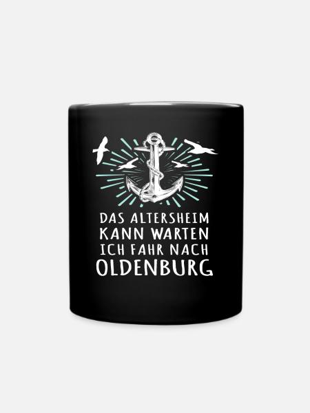 Oldenburg Sprüche Oldenburger - Tasse einfarbig - Schwarz