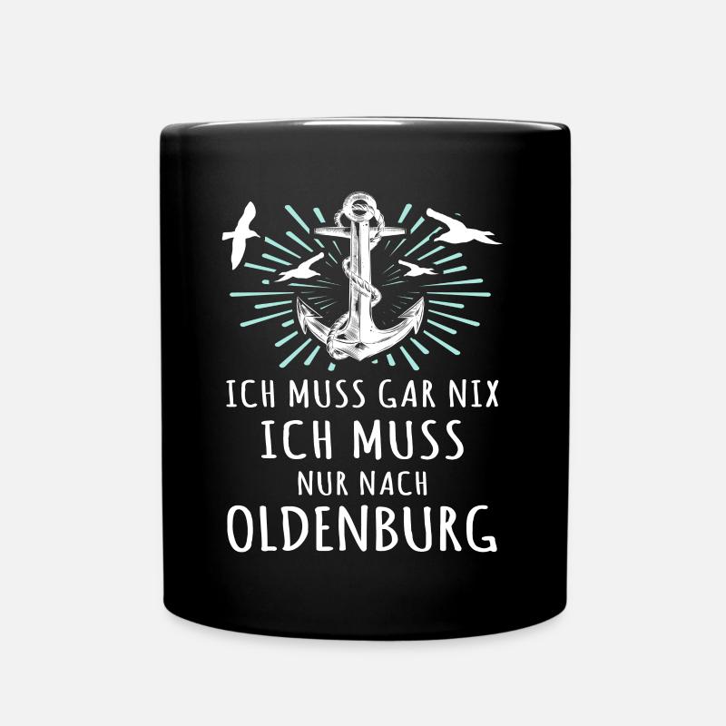 Oldenburg Sprüche Oldenburger - Tasse einfarbig - Schwarz