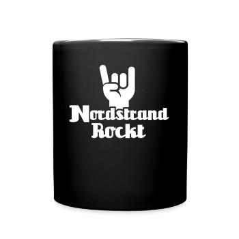 Nordstrand Sprüche Nordstrander Spruch - Tasse einfarbig - Schwarz - Vorne