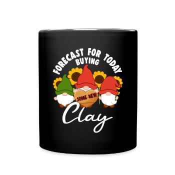 Prévisions pour aujourd’hui Acheter de nouveaux gnomes elfes d’argile - Mug uni - noir - Devant