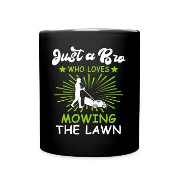 Tondeuses à gazon Tonte de pelouse - Mug uni - noir - Devant