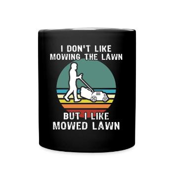 Tondre la pelouse - Mug uni - noir - Devant