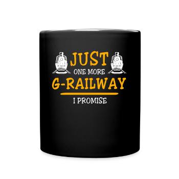Garden railway gauge G - Full Colour Mug - black - Front