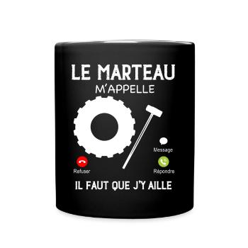 Marteau Sport Entrainement Du Jour Cadeau - Mug uni - noir - Devant