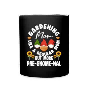 Jardinage Maman Plus Phe-Gnome-Nal Elfe Gnome Lover - Mug uni - noir - Devant