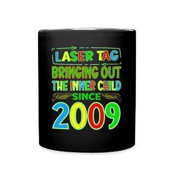 Laser Tag faisant ressortir l’enfant intérieur des années - Mug uni - noir - Devant