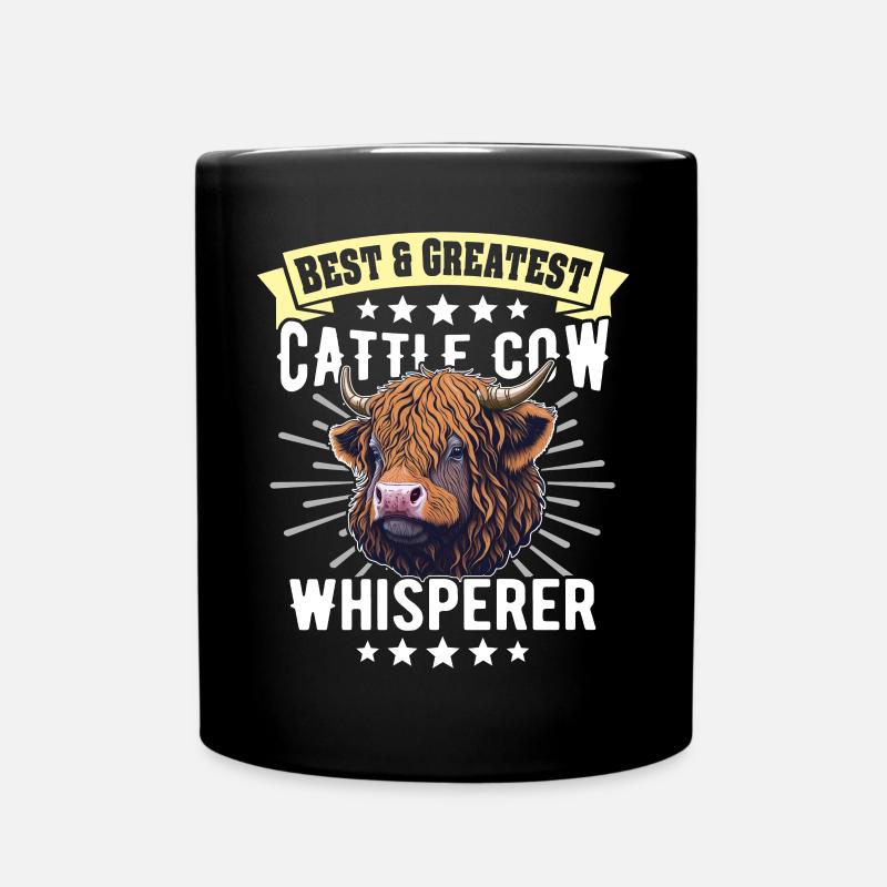 Bovins des Highlands Bovins Bovins Vaches - Mug uni - noir
