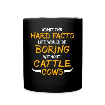 Highland cattle Cattle Cows - Full Colour Mug - black - Front