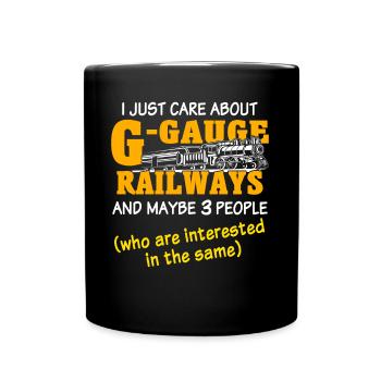 Garteneisenbahn Modelleisenbahn Spur G - Tasse einfarbig - Schwarz - Vorne