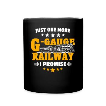 Garteneisenbahn Modelleisenbahn Spur G - Tasse einfarbig - Schwarz - Vorne