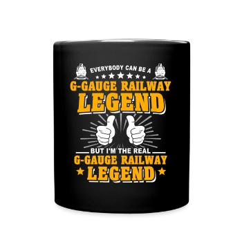 Garteneisenbahn Modelleisenbahn Spur G - Tasse einfarbig - Schwarz - Vorne