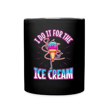 Je le fais pour la crème glacée - Mug uni - noir - Devant