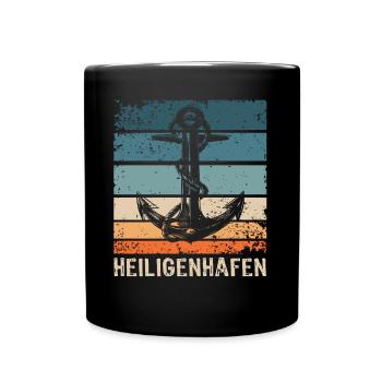 Heiligenhafen Sprüche Heiligenhafener Spruch - Tasse einfarbig - Schwarz - Vorne
